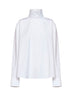 White poplin back-to-front shirt