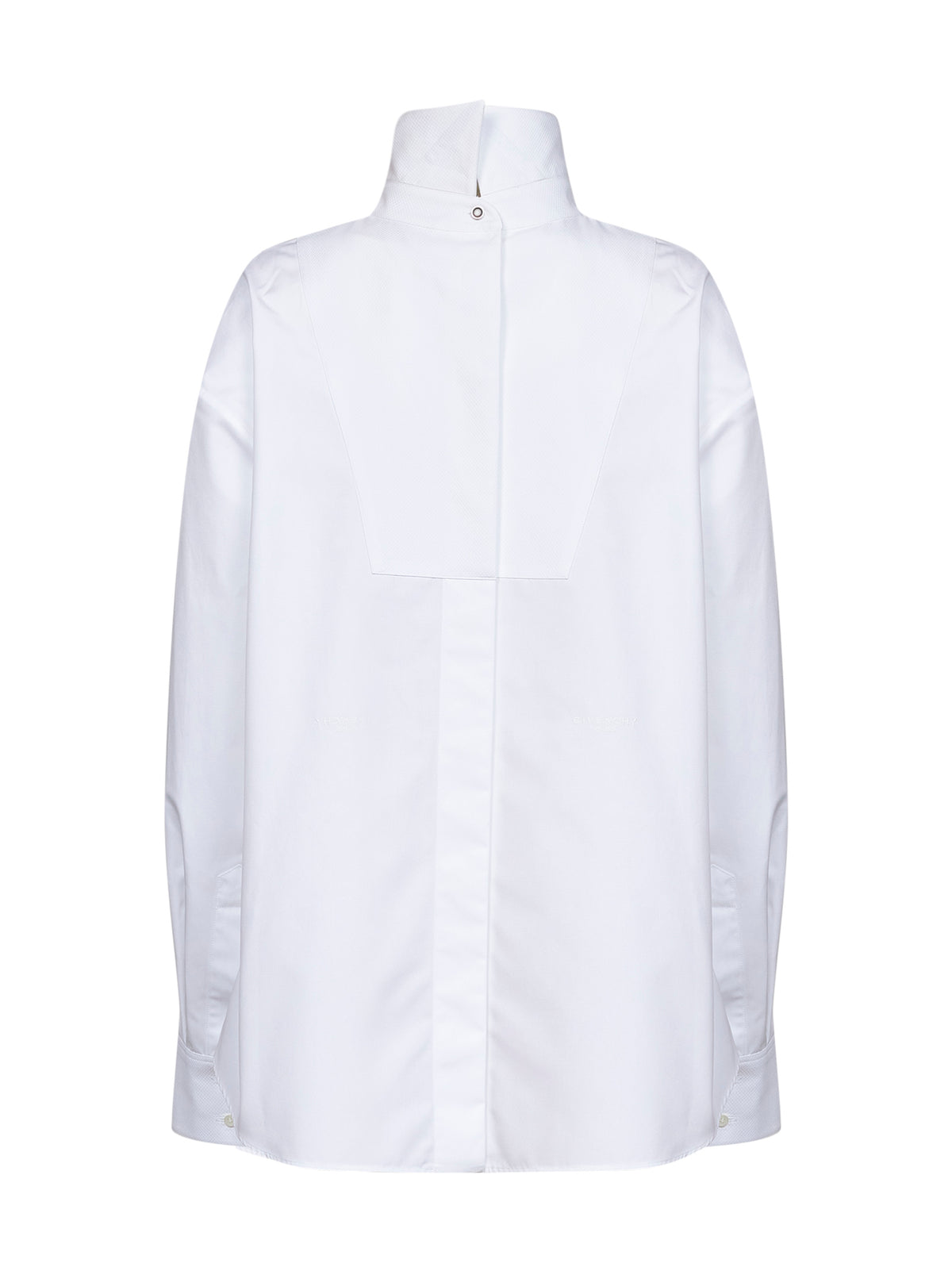 White poplin back-to-front shirt