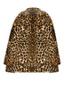 Cappotto corto in pelliccia ecologica leopardata
