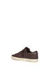 Dark brown grained leather Super-Star sneakers