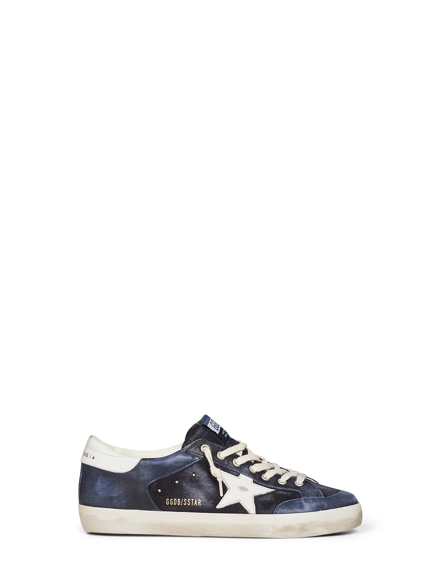 Sneakers Super-Star in camoscio e nappa blu scuro