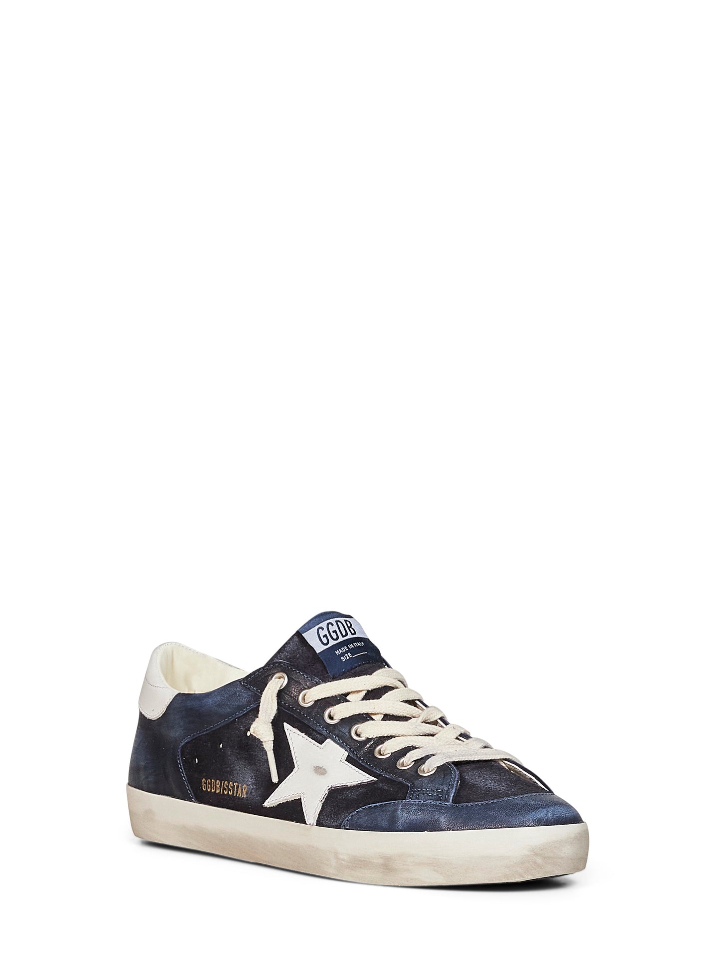 Sneakers Super-Star in camoscio e nappa blu scuro
