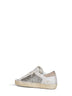 White leather and platinum glitter Super-Star sneakers