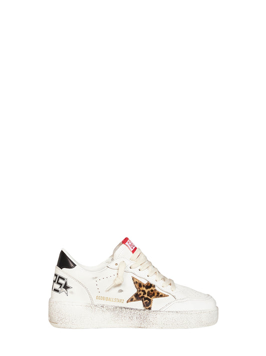 White leather Ball Star sneakers