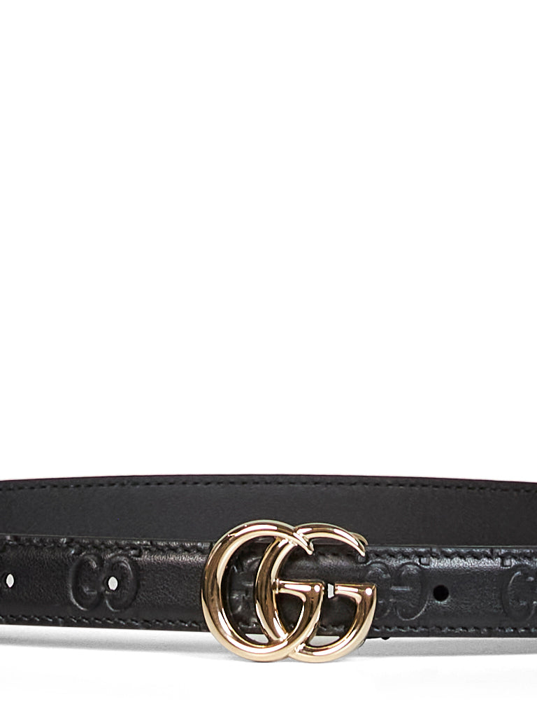 Black GG Marmont slim belt