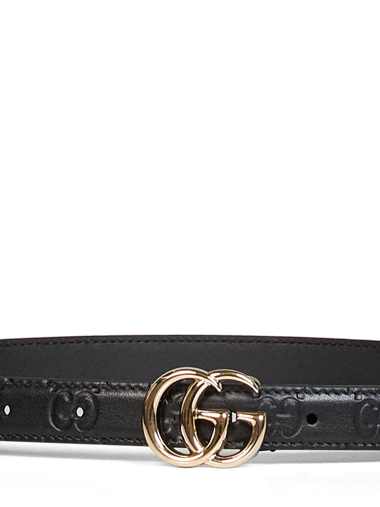 Black GG Marmont slim belt