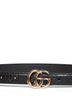 Black GG Marmont slim belt