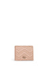 Pinky beige GG Marmont card case wallet