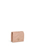Pinky beige GG Marmont card case wallet