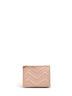 Pinky beige GG Marmont card case wallet