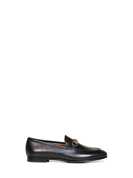 Black leather Jordaan Horsebit loafers