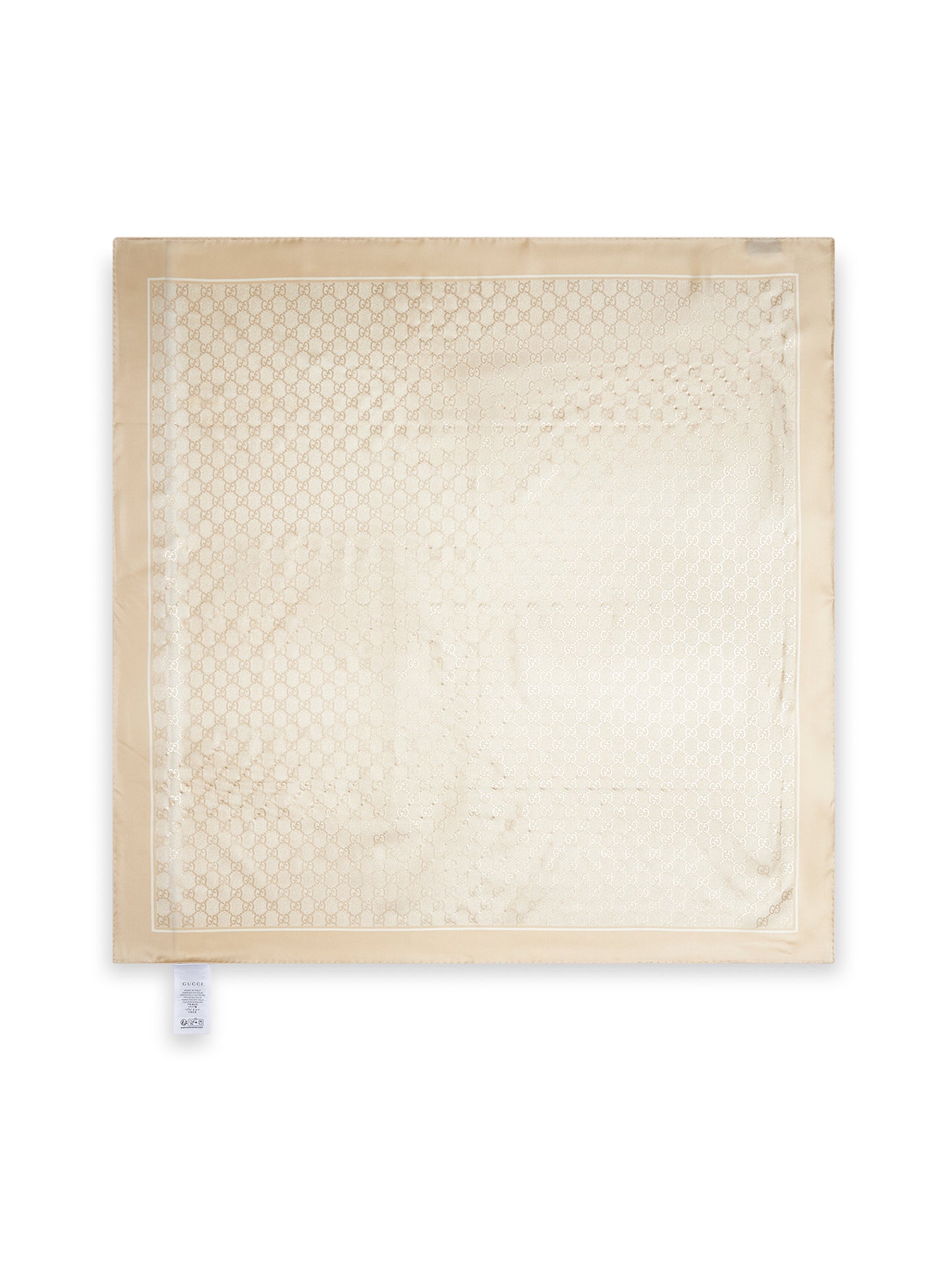 Ivory GG silk carré