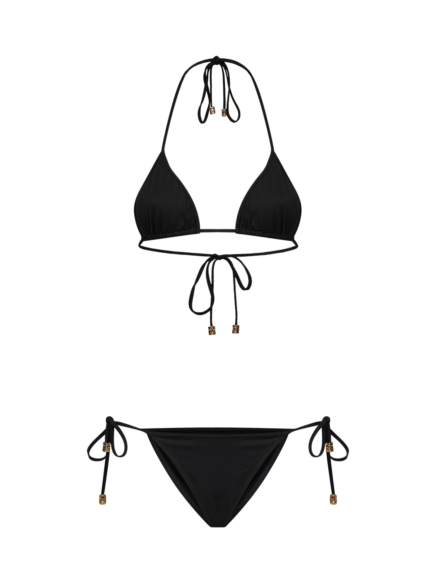 Black sparkling jersey bikini