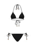 Black sparkling jersey bikini