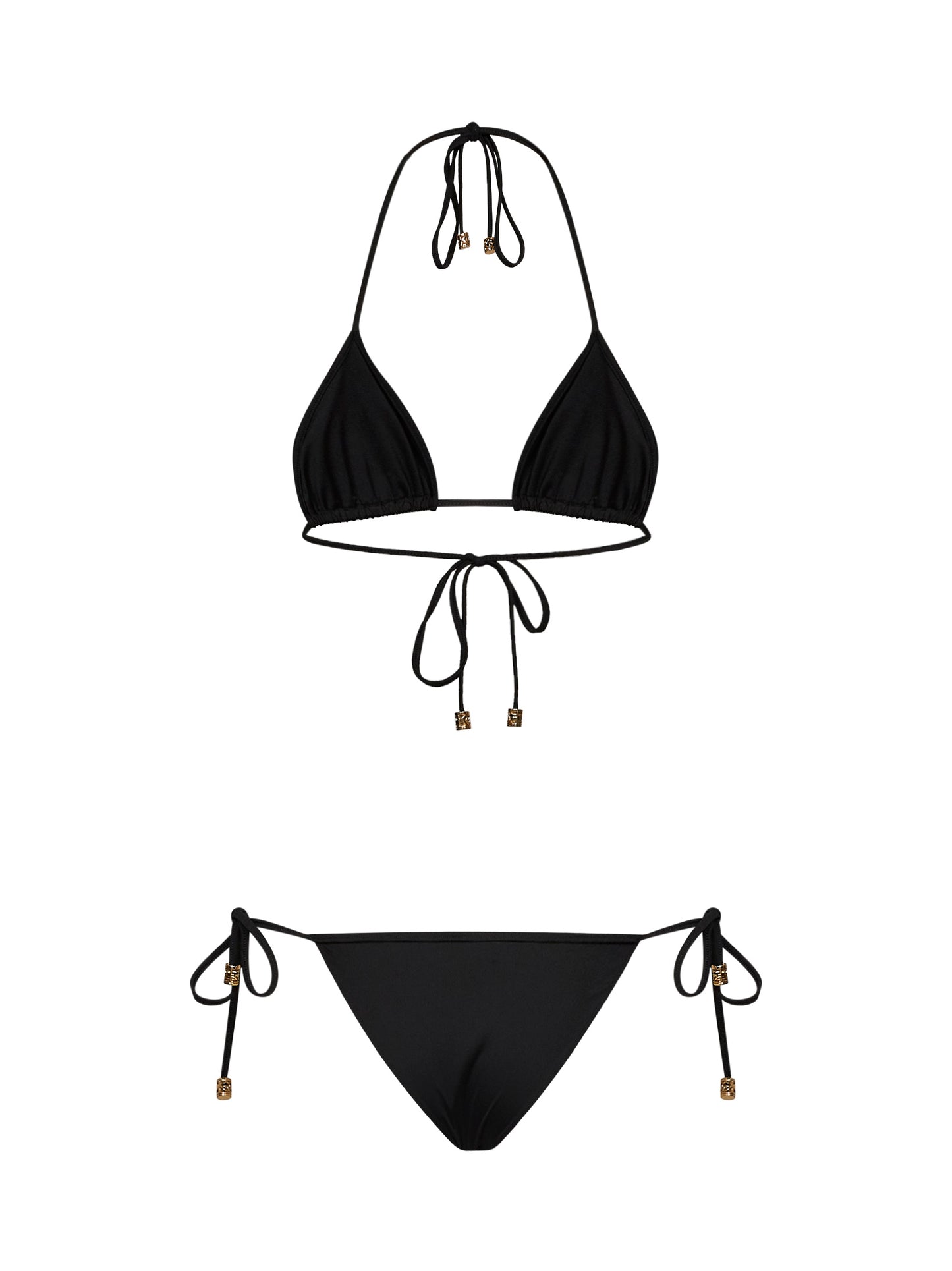 Black sparkling jersey bikini