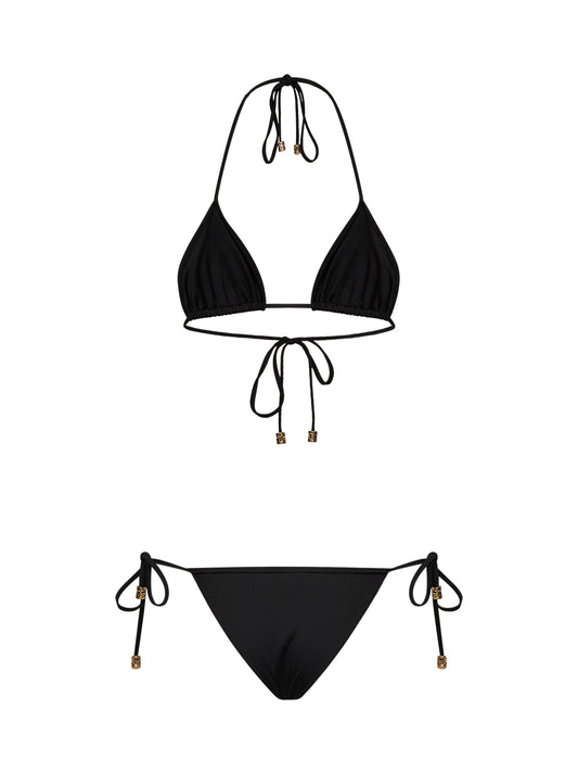 Black sparkling jersey bikini