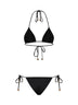 Black sparkling jersey bikini