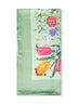 Carré in twill di seta stampato verde