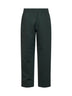Pantaloni a gamba dritta con monogramma GG in verde