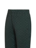 Pantaloni a gamba dritta con monogramma GG in verde