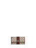 Beige and dark brown Ophidia Continental wallet