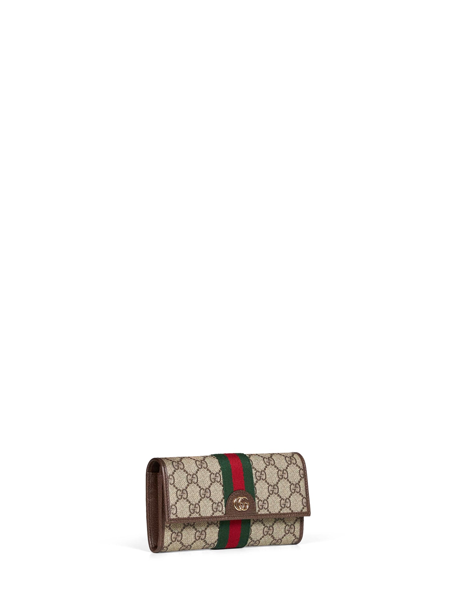 Beige and dark brown Ophidia Continental wallet