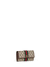 Beige and dark brown Ophidia Continental wallet
