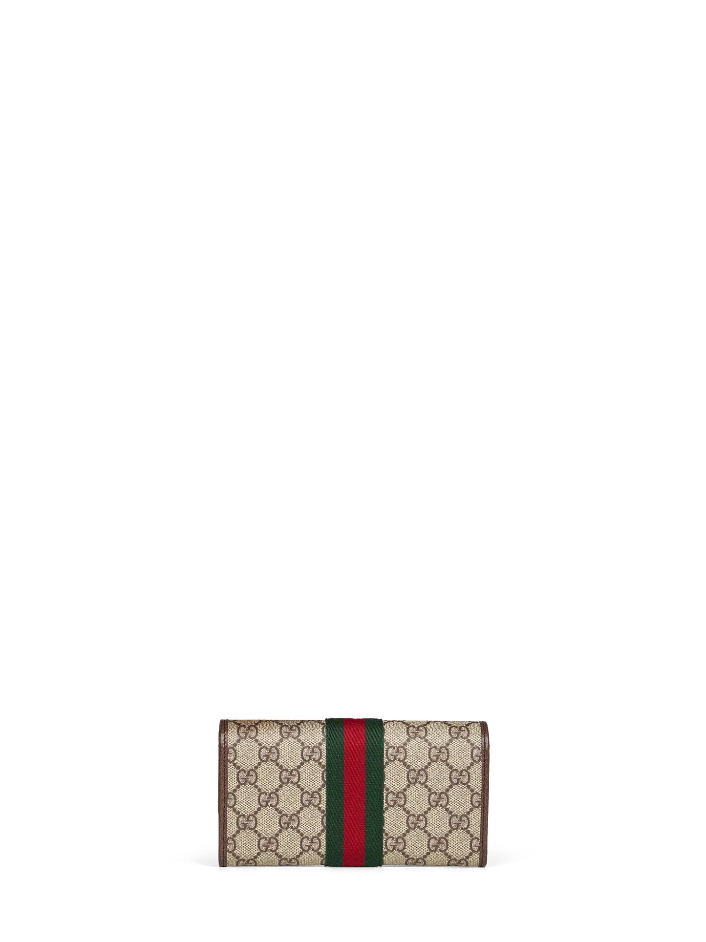 Beige and dark brown Ophidia Continental wallet