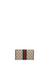 Beige and dark brown Ophidia Continental wallet