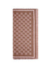 Sciarpa in misto lana GG marrone