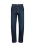 Jeans slim-fit in denim di cotone in blu