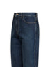 Jeans slim-fit in denim di cotone in blu