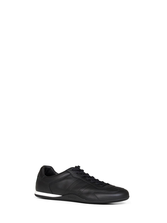 Black Shift low-top leather sneakers