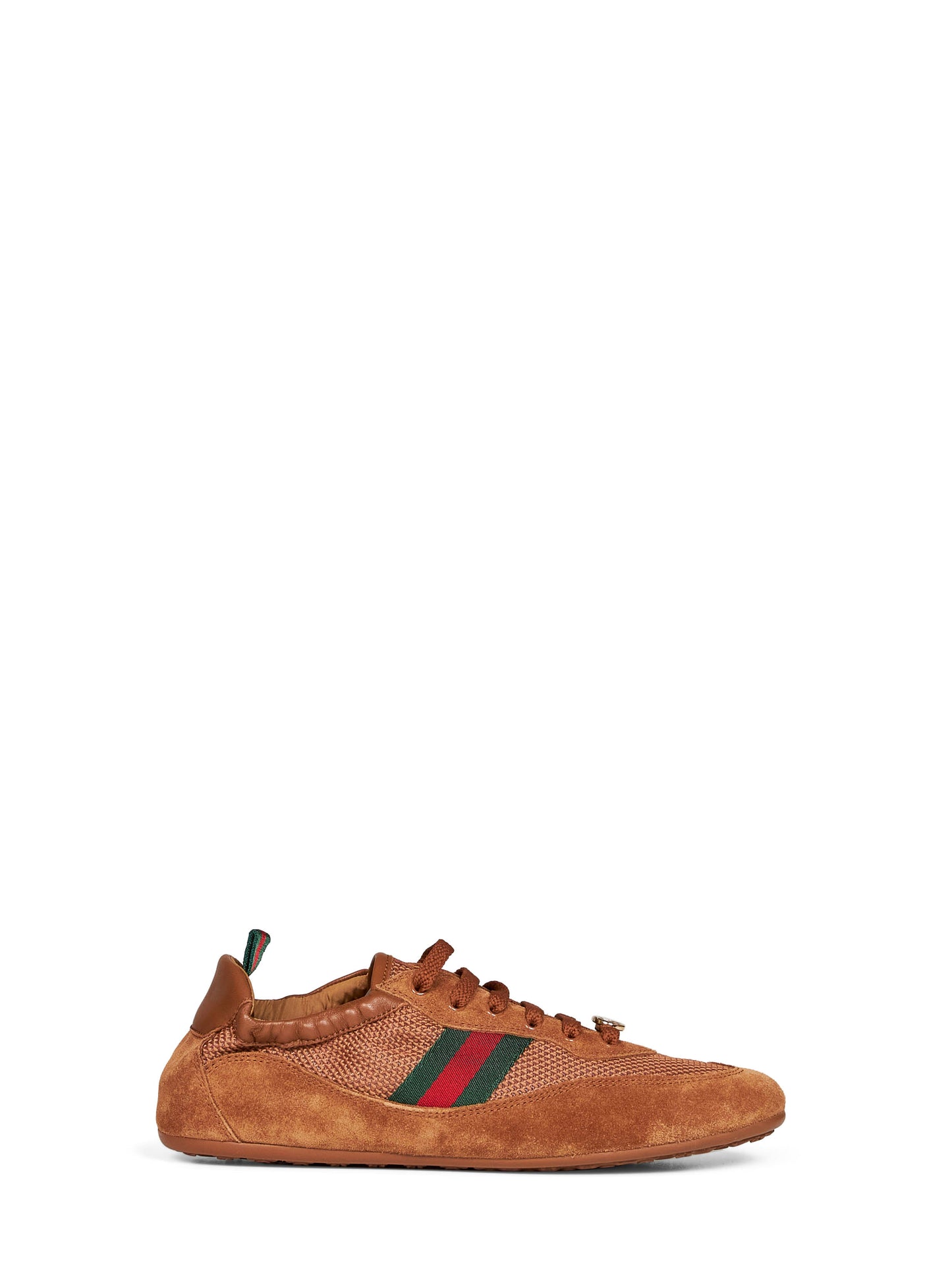 Sneakers Gucci Shift in tessuto tecnico e camoscio marrone