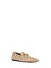 Mocassini Horsebit in canvas GG