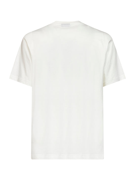 Chalk printed silk blend jersey T-shirt
