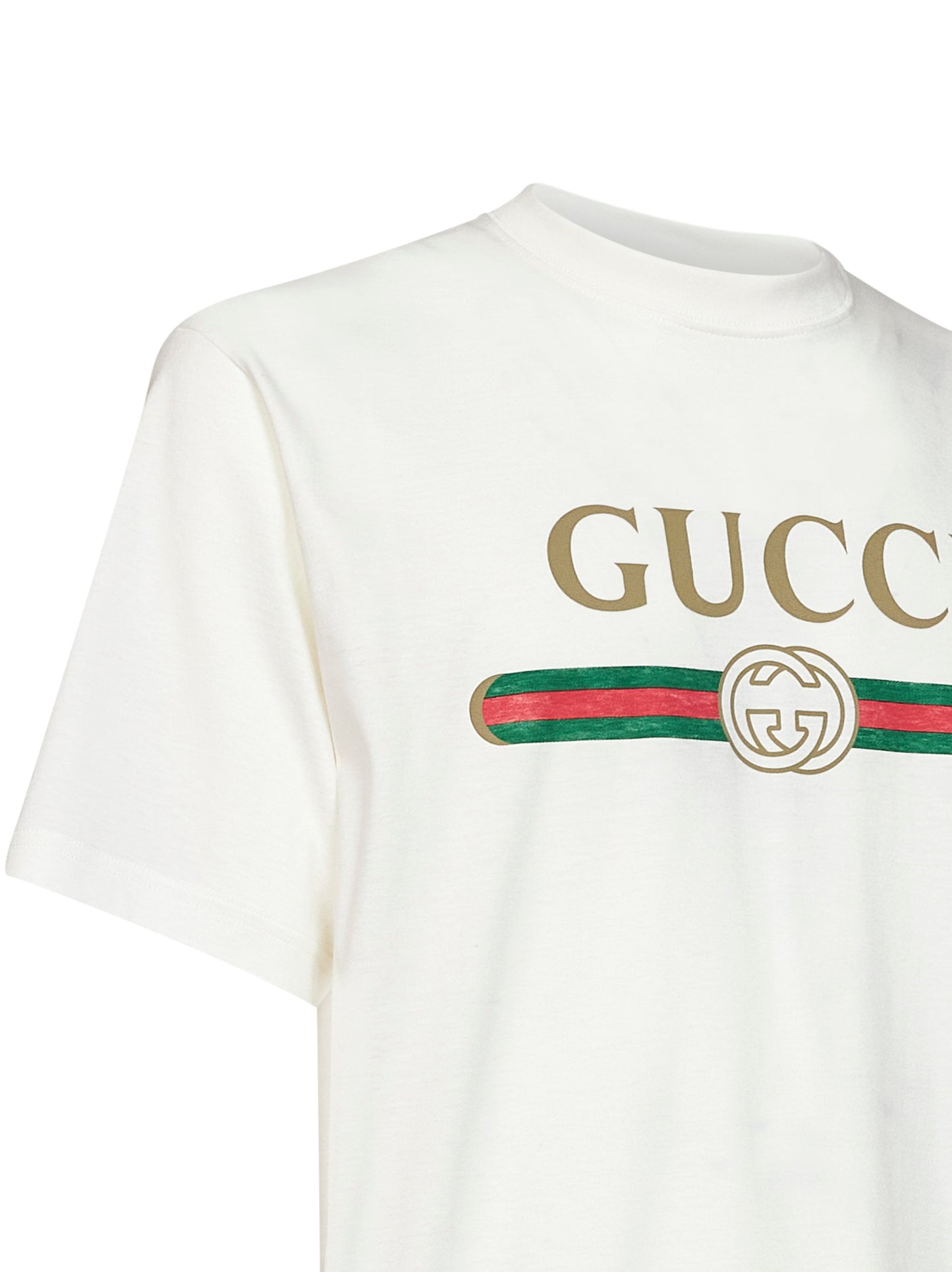 Chalk printed silk blend jersey T-shirt