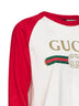 White printed cotton jersey T-shirt