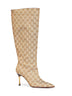 Stivali Bombshell in canvas GG in beige