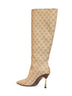 Stivali Bombshell in canvas GG in beige
