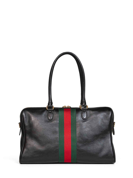 Black Borsetto large satchel bag