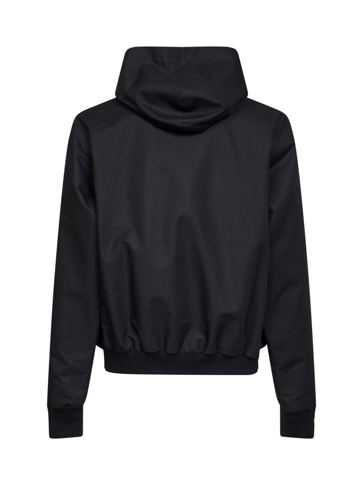 Giacca con cappuccio reversibile in cotone e nylon GG