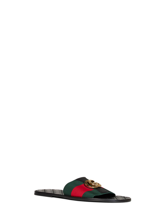 Sandali slider Riviera in nastro Web e pelle