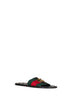 Sandali slider Riviera in nastro Web e pelle