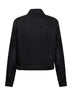 Giacca denim in cotone lavato in nero