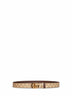 Sand and dark brown Cut GG Marmont reversible belt