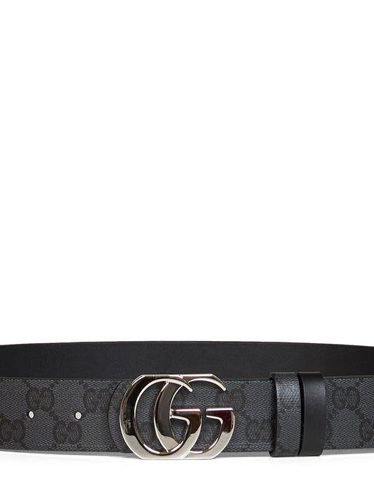 Cintura Reversibile Cut GG Marmont nera