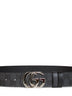 Black Cut GG Marmont reversible belt