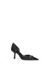 Pumps Savoy Horsebit in canvas GG in nero