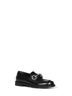 Black Boulevard leather penny loafers